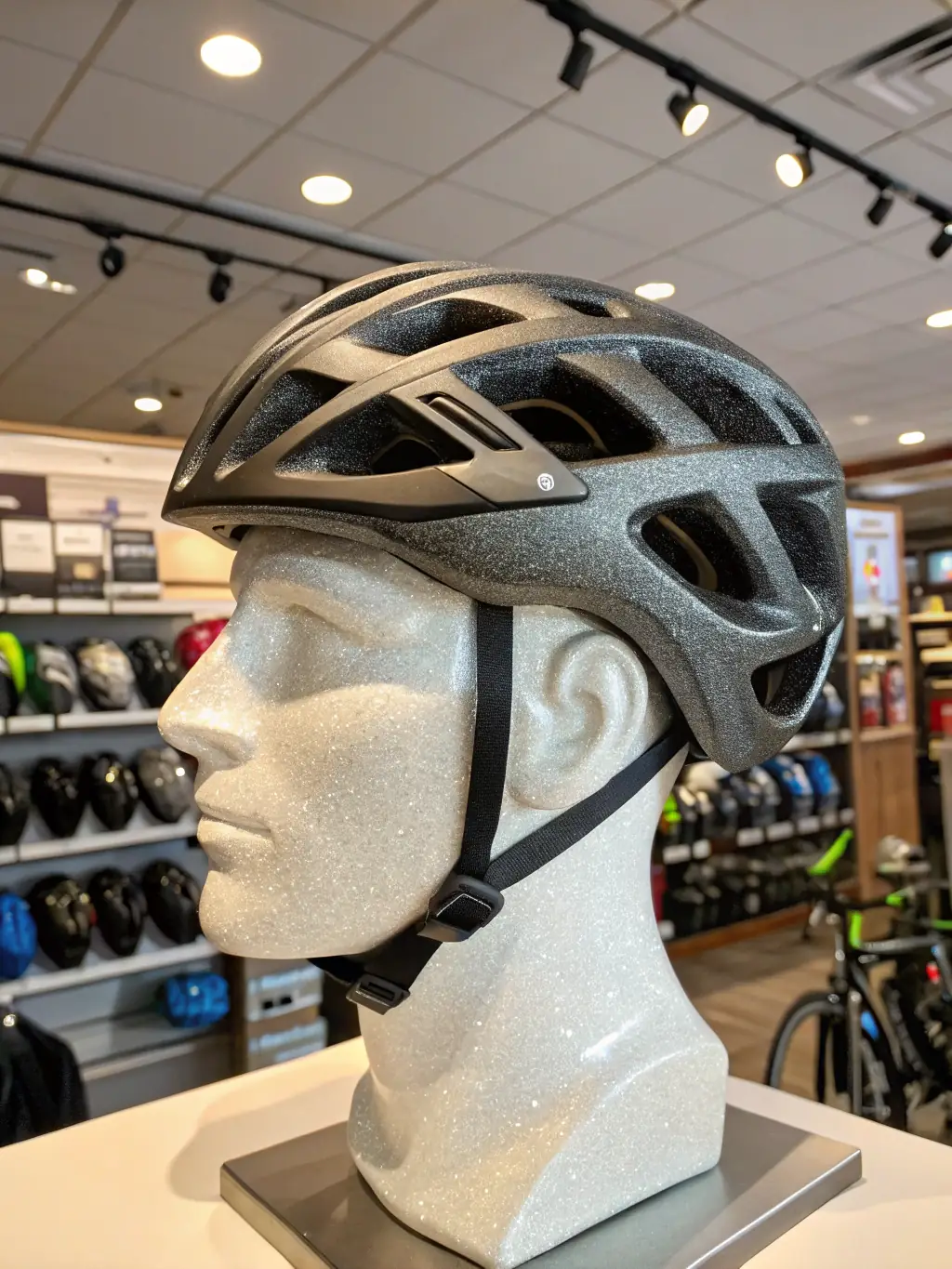 A high-quality motorcycle helmet with a clear visor, showcasing its safety features and sleek design, suitable for a product category display on a motorcycle gear review website.
