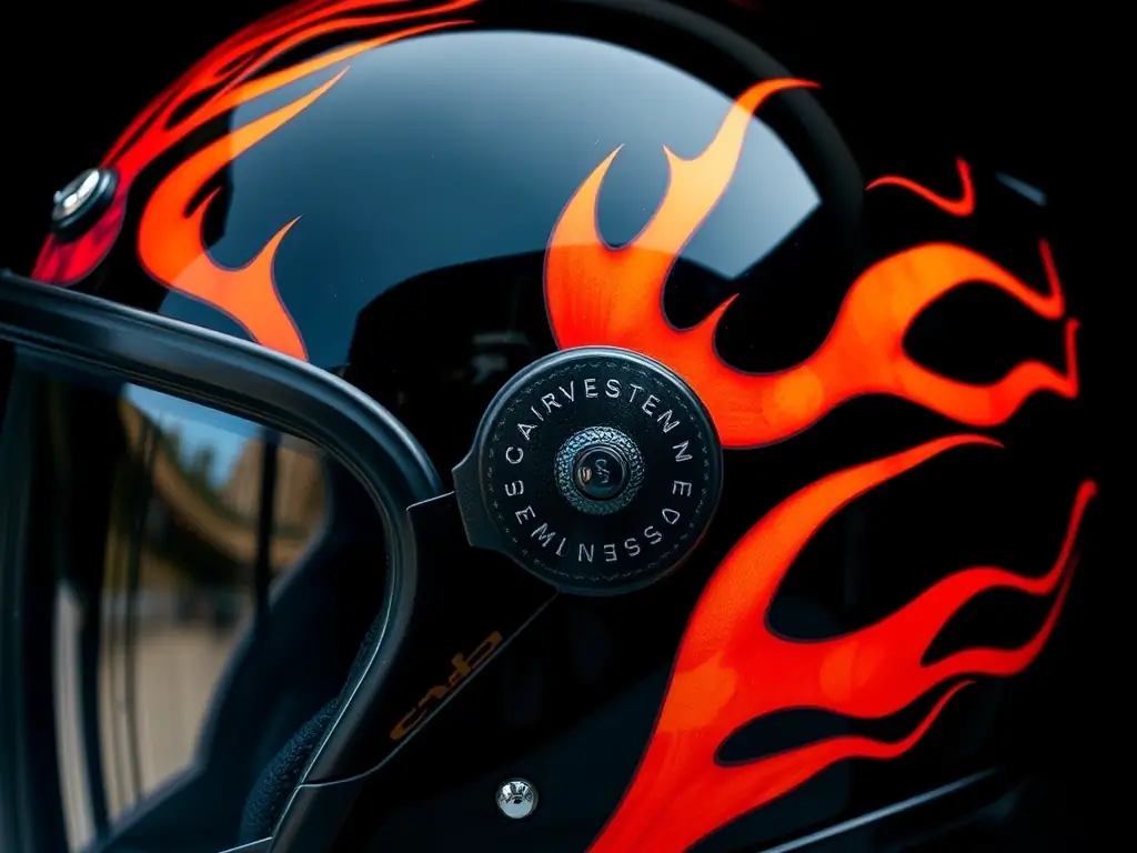 A detailed image of a modular motorcycle helmet, highlighting its flip-up mechanism and versatile design. The helmet is shown in both open and closed configurations to demonstrate its adaptability.